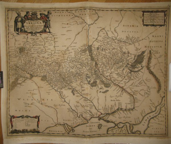 Карта Украины TYPUS GENERALIS UKRAINAE 17 век