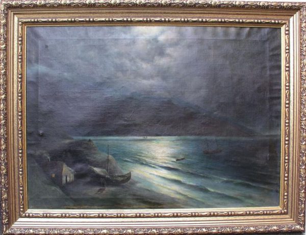 Картина Ночь на море Капустин Григорий 19 век